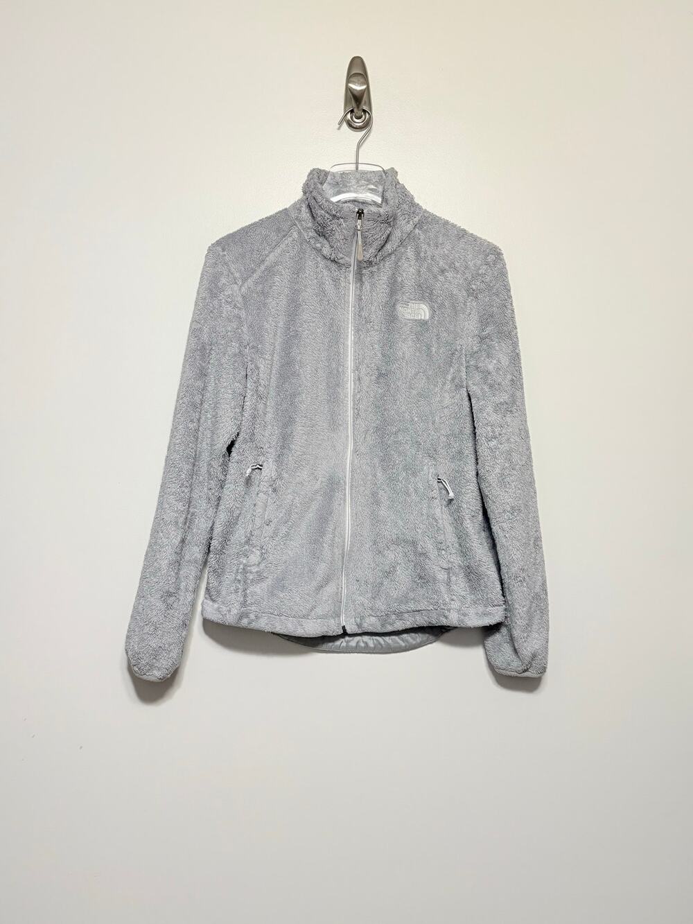 The North Face Osito Full Zip Fleece Jacket in Silver Small